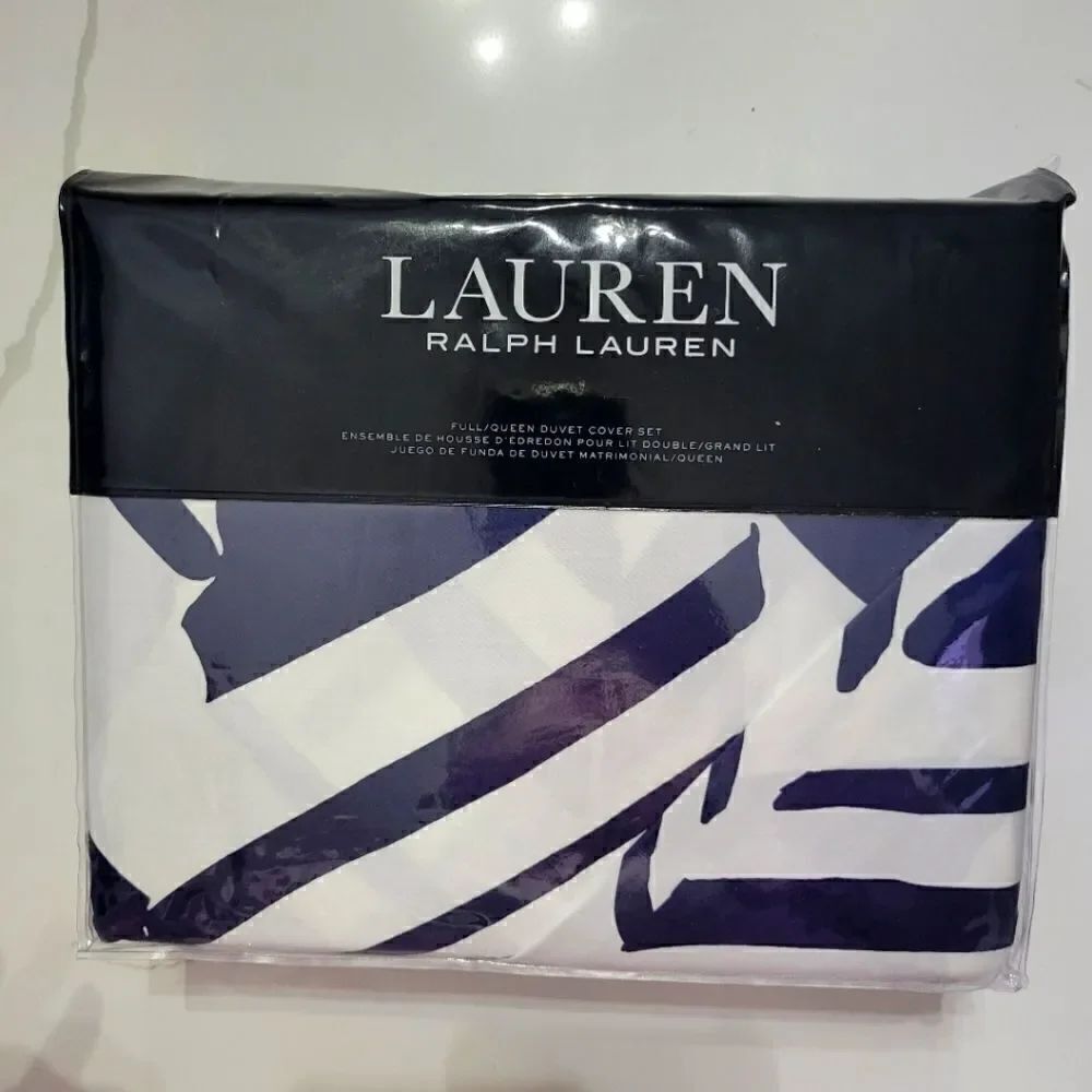 Ralph Lauren 3pc Duvet Cover Set Shelbourne Full/Queen NEW $270